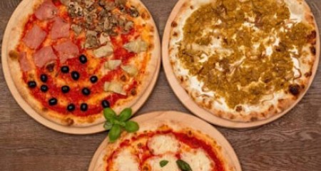 Pizza 4 seasons, Curry, Margherita